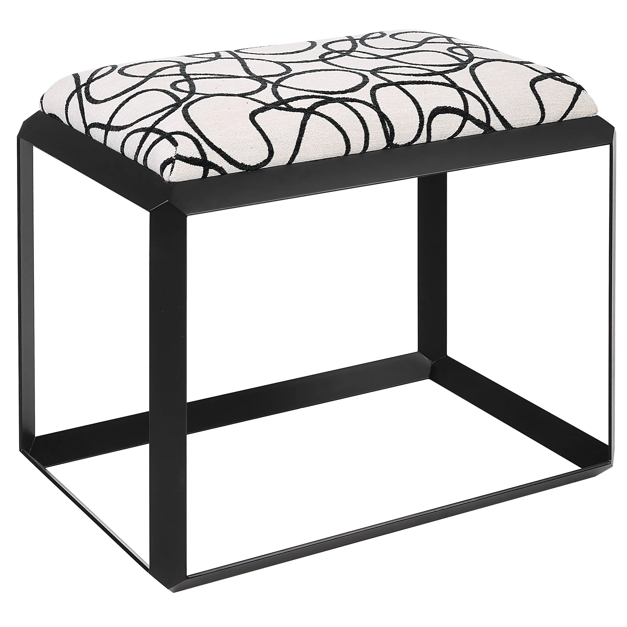 Curls Gray Small Bench