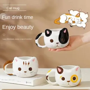 Cute Cat Ceramic Mugs