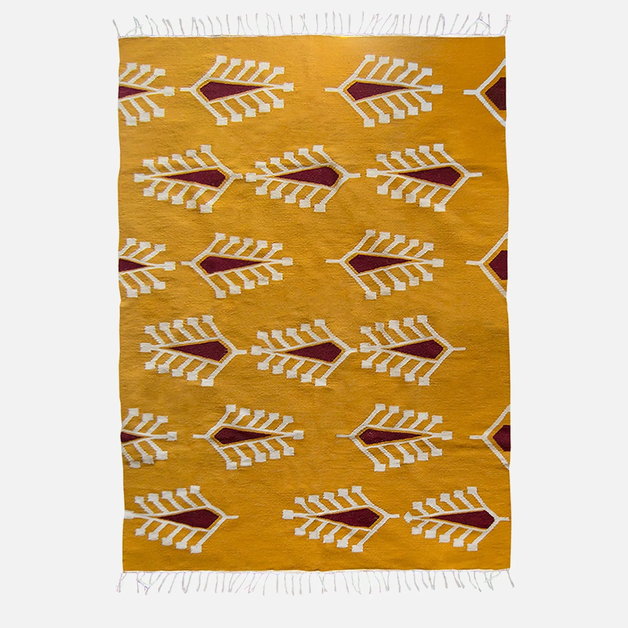 Cypress Mustard Floral Area Rug