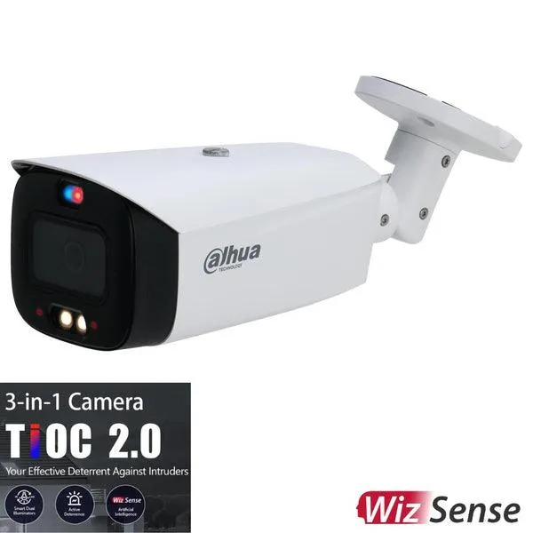 Dahua 5MP Tioc 2.0 Active Deterrence Bullet Fixed Camera, DH-IPC-HFW3549T1P-AS-PV-0280B-S3