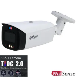 Dahua 5MP Tioc 2.0 Active Deterrence Bullet Fixed Camera, DH-IPC-HFW3549T1P-AS-PV-0280B-S3