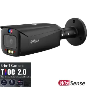 Dahua 8MP Tioc 2.0 Active Deterrence Bullet Fixed Camera, DH-IPC-HFW3849T1P-AS-PV-S3-BLK