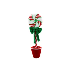 December Diamonds Peppermint Swirl Tree - Large Figurine