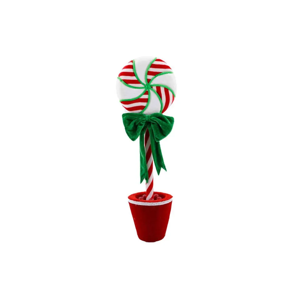 December Diamonds Peppermint Swirl Tree - Large Figurine