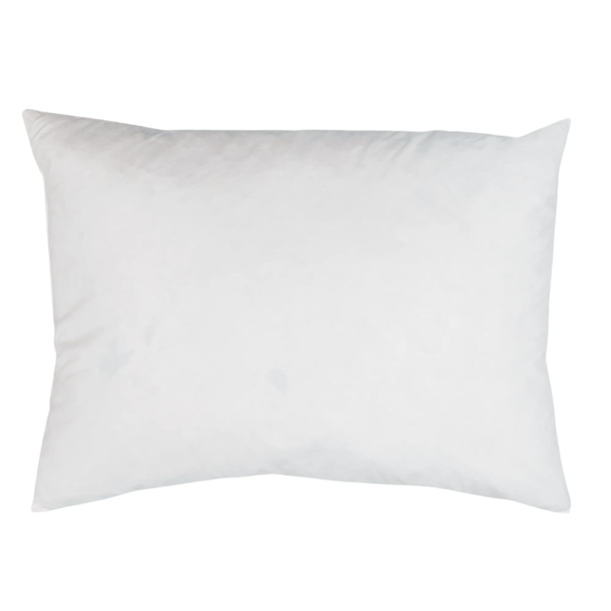 DECORATIVE DUCK FEATHER THROW/OBLONG PILLOWS, SET of 2, WHITE