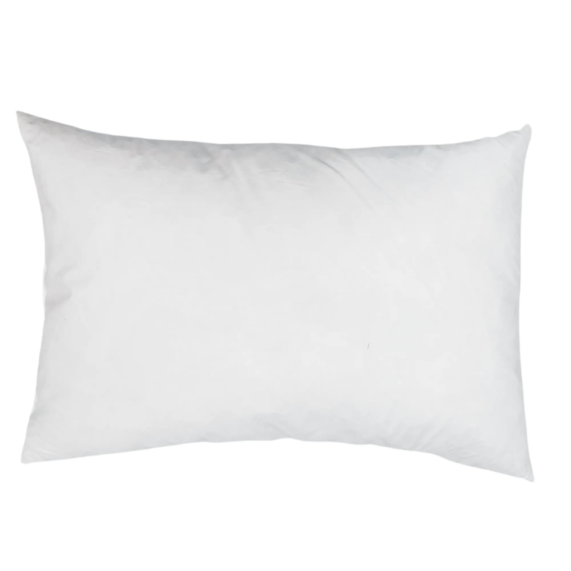 DECORATIVE DUCK FEATHER THROW/OBLONG PILLOWS, SET of 2, WHITE