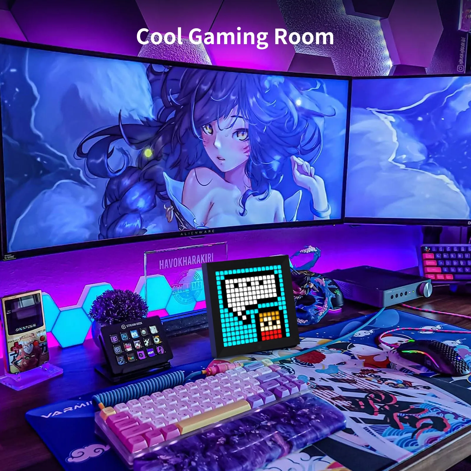 Divoom Pixoo 16x16 Pixel Art LED Display Gaming Room Decor