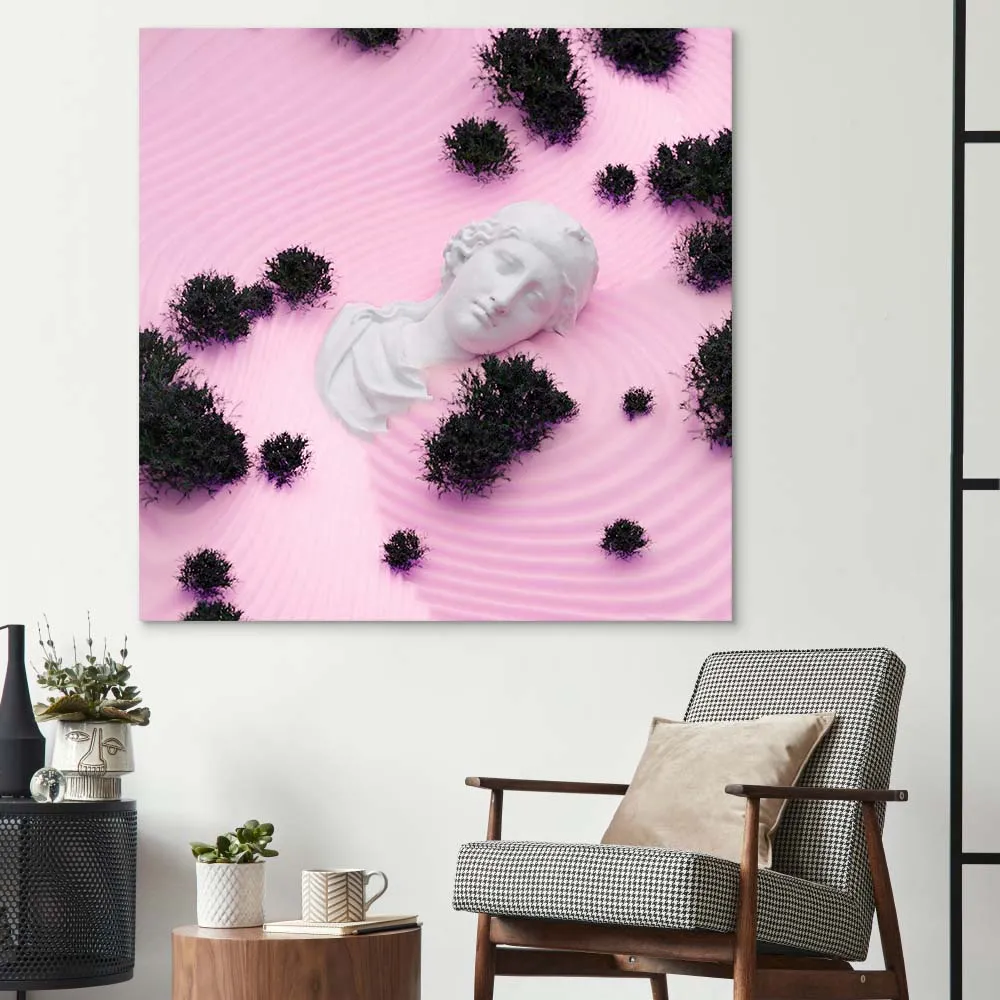 Drowning Aphrodite Glass Wall Art