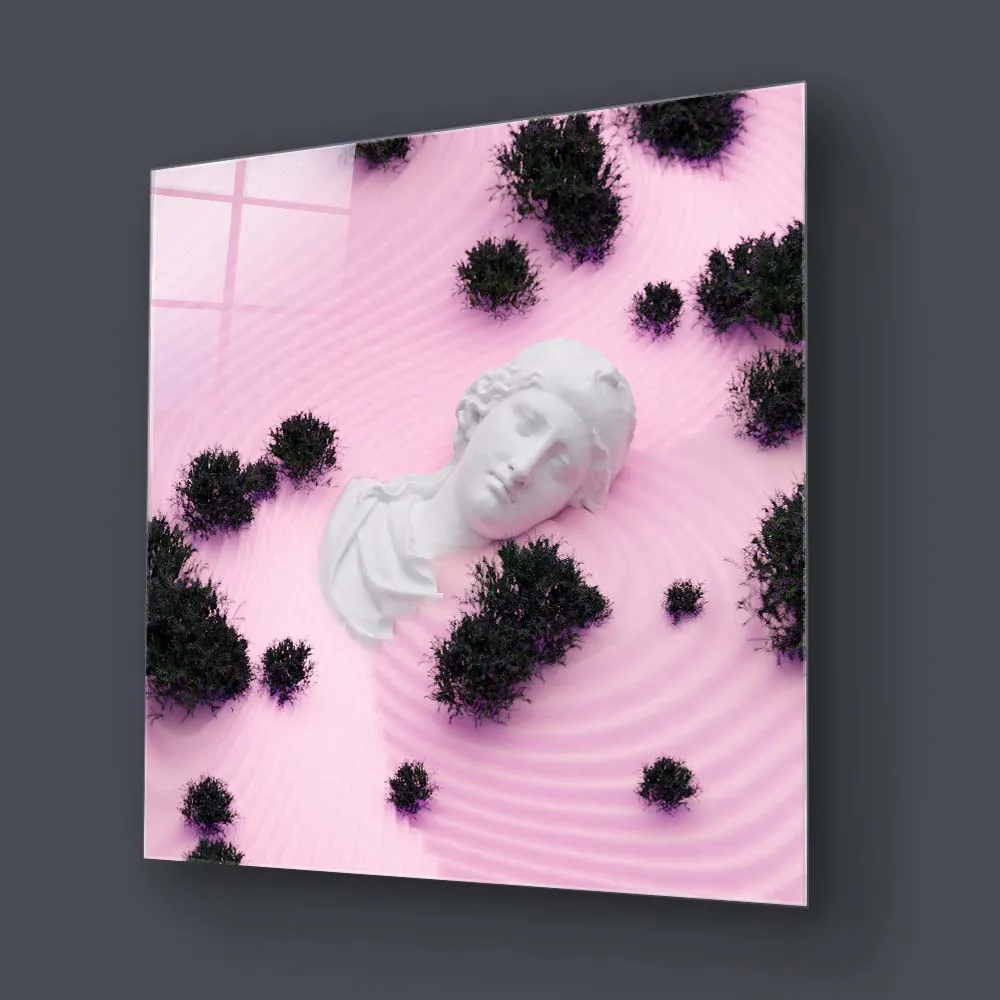 Drowning Aphrodite Glass Wall Art