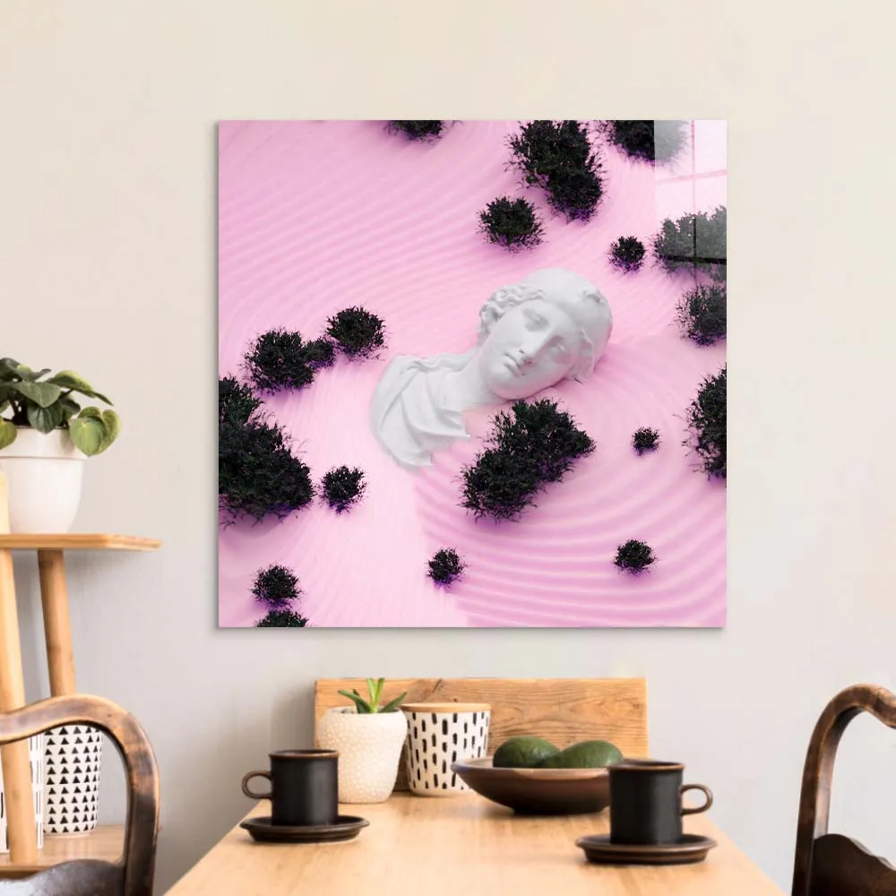 Drowning Aphrodite Glass Wall Art