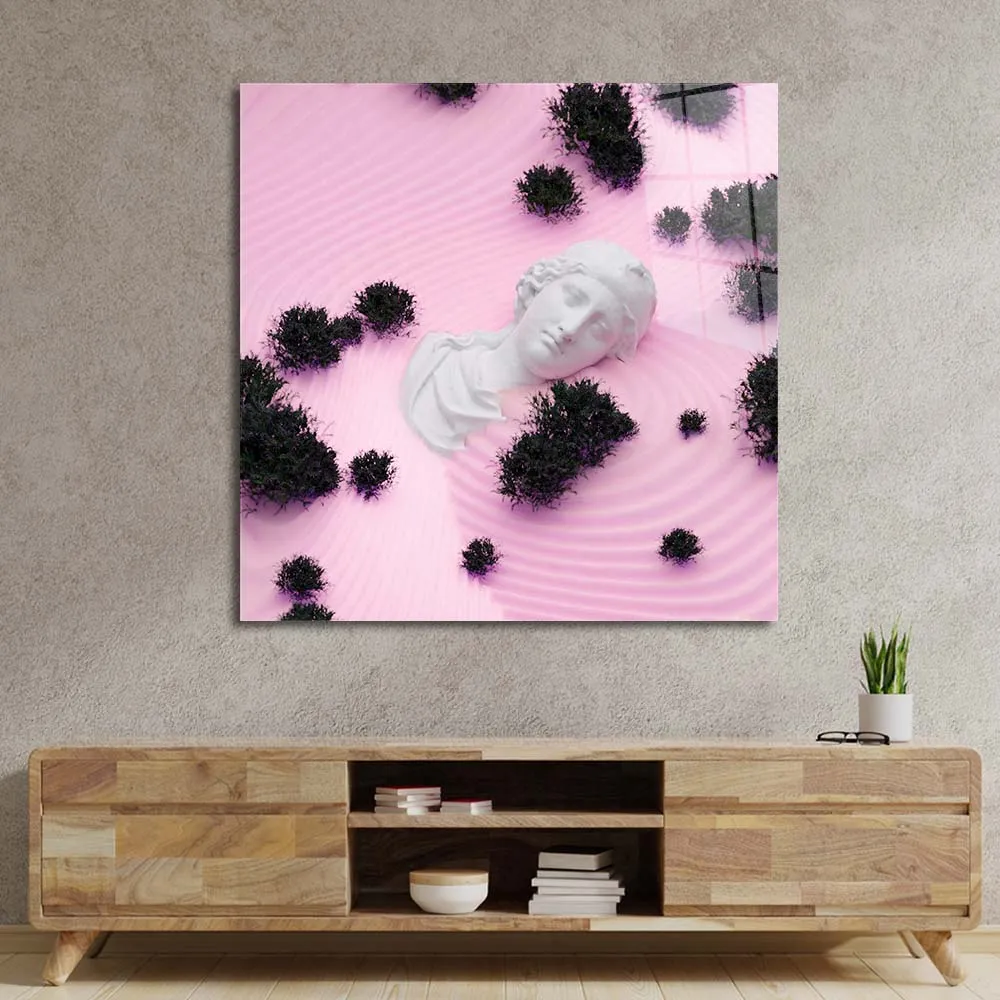 Drowning Aphrodite Glass Wall Art