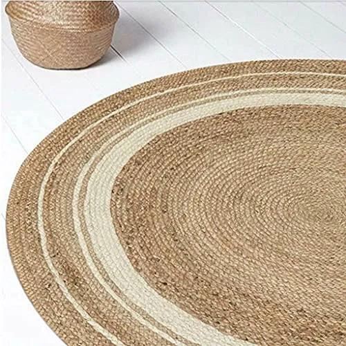 Earthy Elegance: Handwoven Round Jute Rug