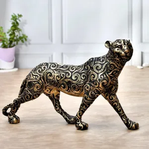 Elara Craft Panther Animal Showpiece Antique Design Sculpture for Home Dcor,Showpiece for Living Room Table Dcor (36X24 CM) GALEXY-STACHU-02