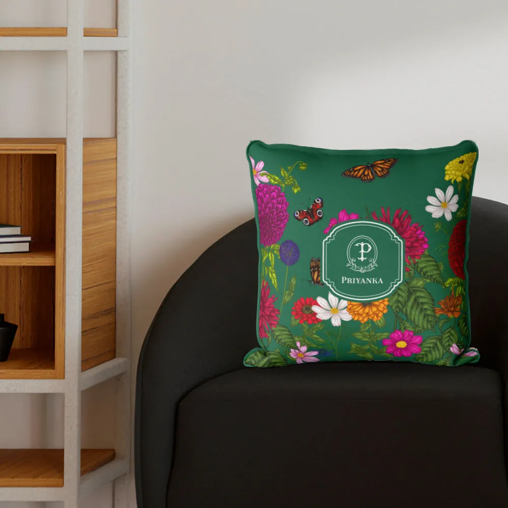 Floral Flutter Cushion Cover