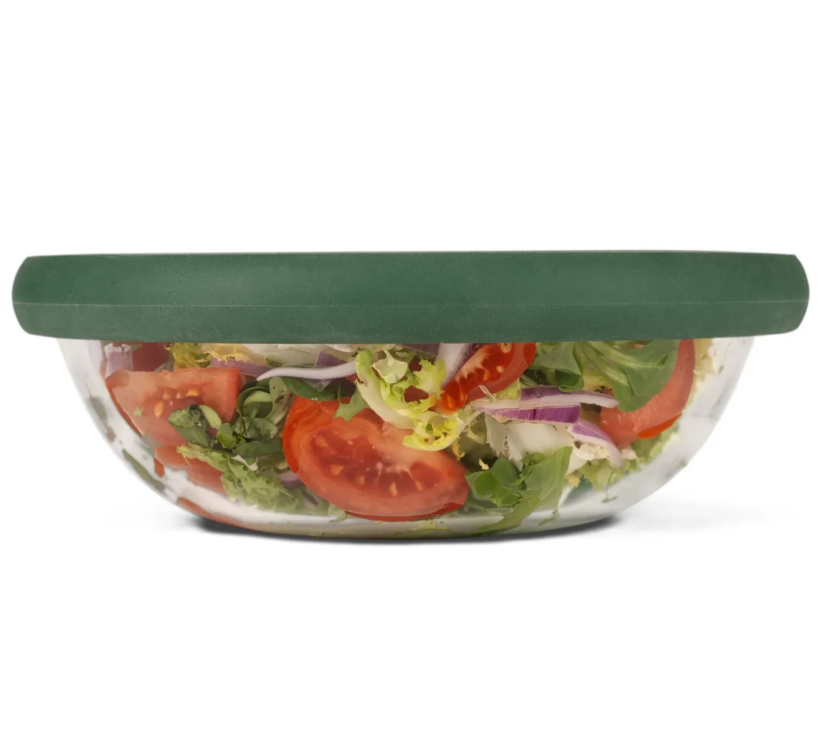 Food Huggers Cover Seal Foods & Containers – X-Large Glass Bowl Lid – Green