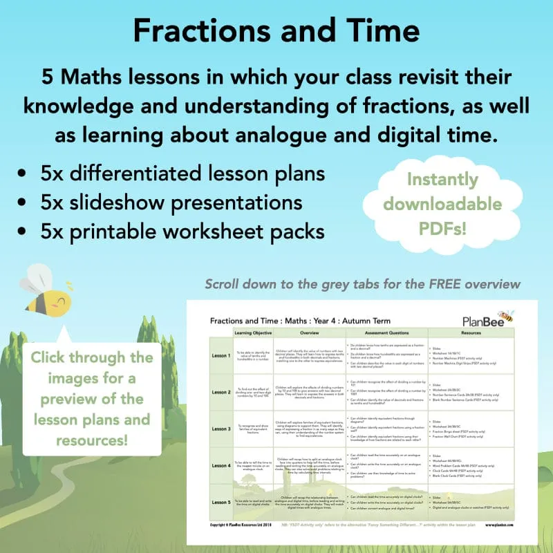 Fractions and Time