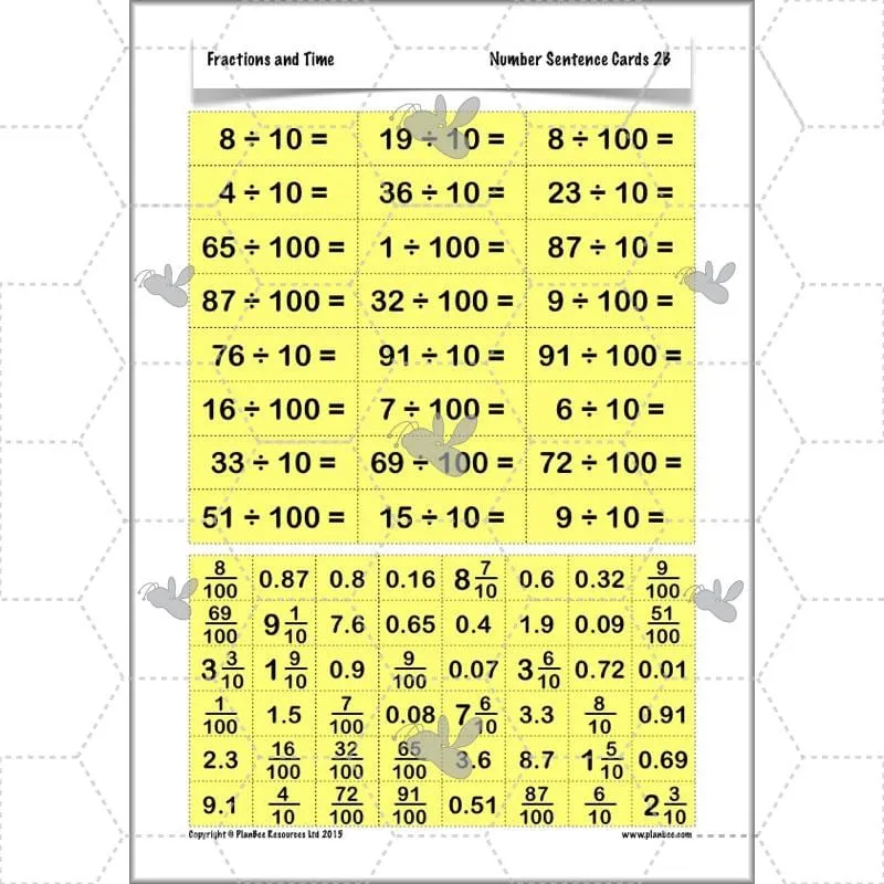 Fractions and Time