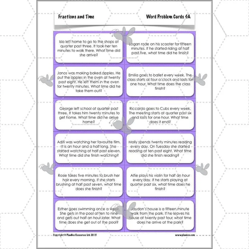 Fractions and Time
