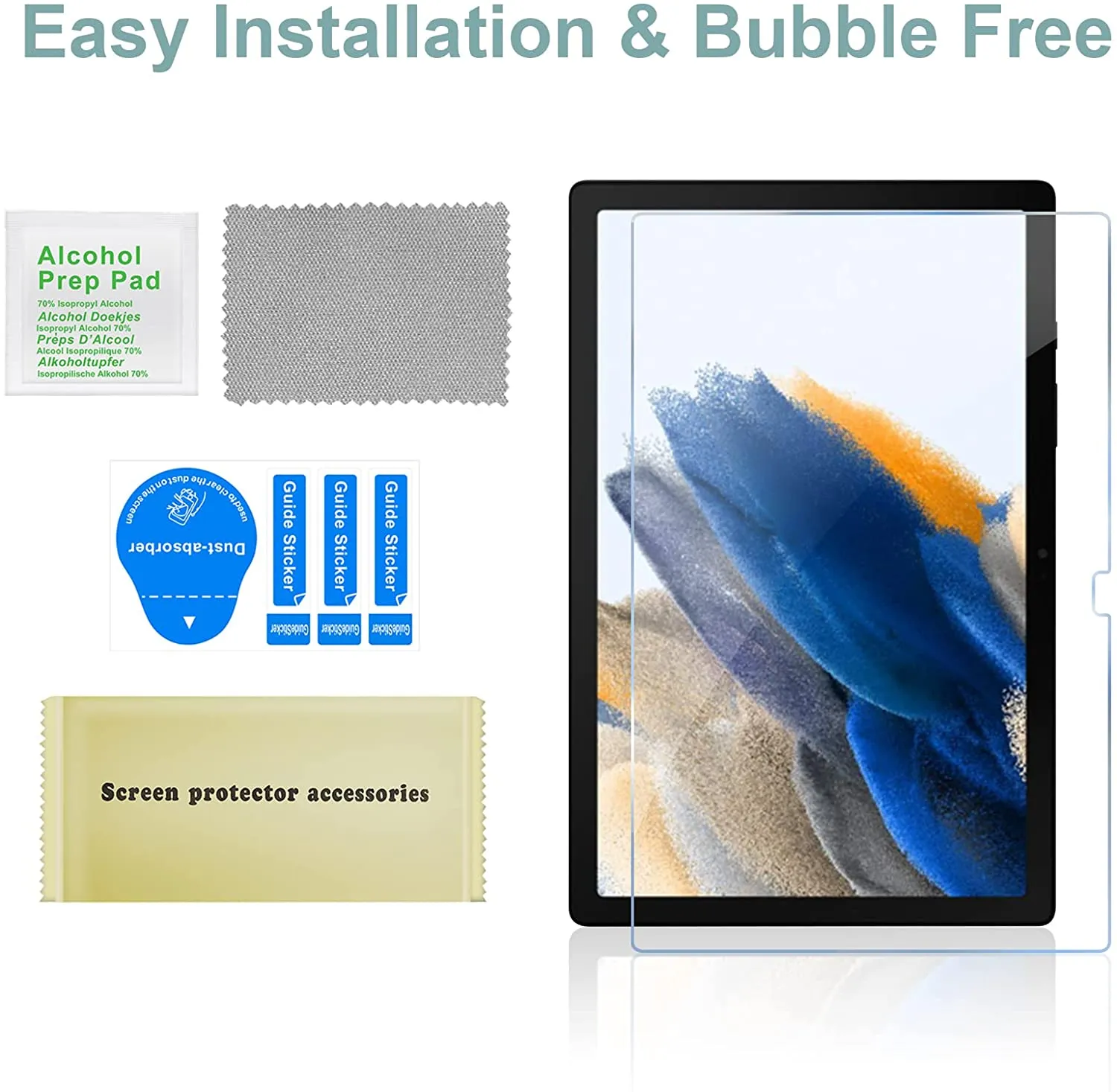 Galaxy Tab A8 10.5 Slim Protective Case with Tempered Glass Screen Protector | ProCase