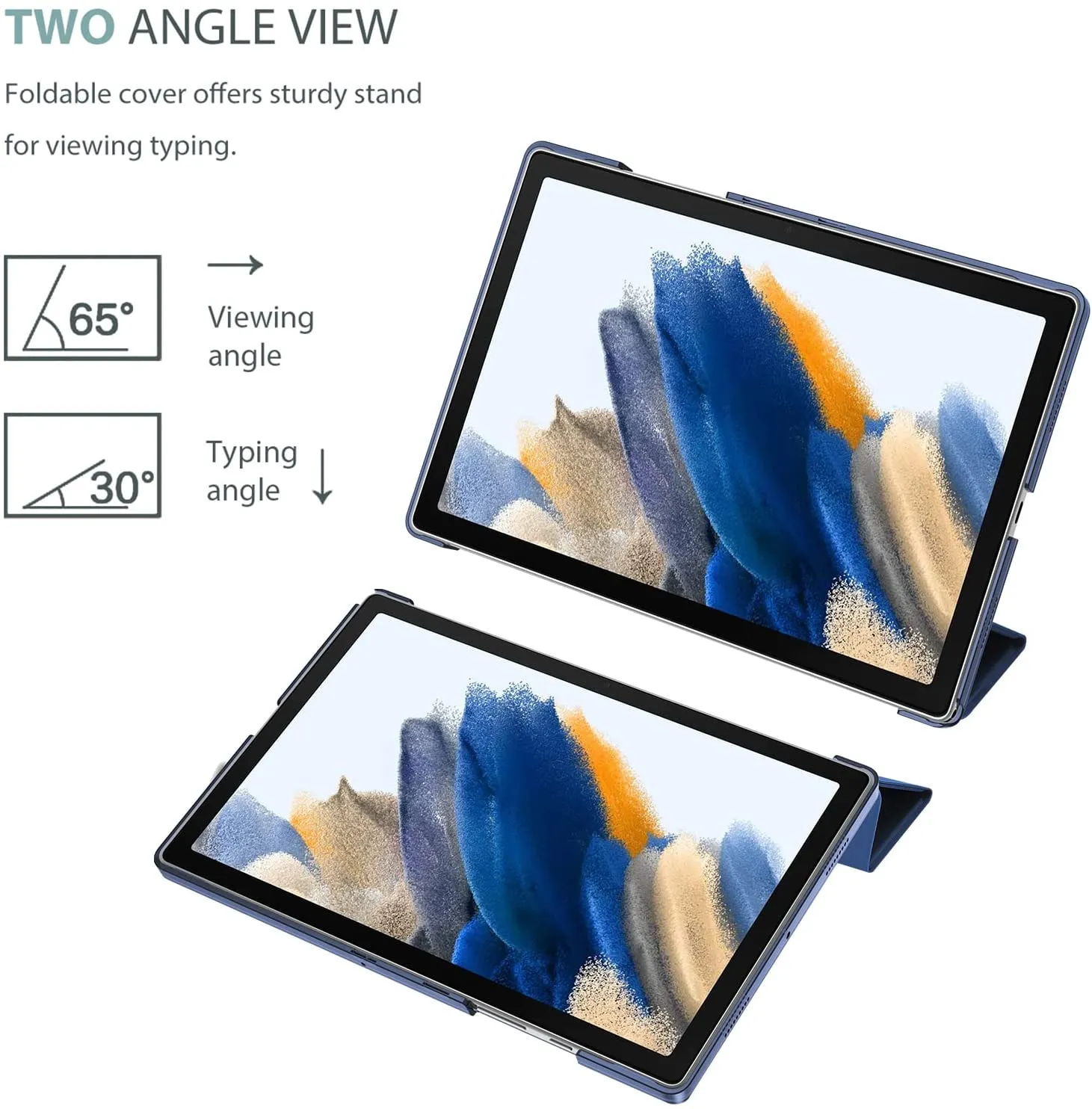 Galaxy Tab A8 10.5 Slim Protective Case with Tempered Glass Screen Protector | ProCase