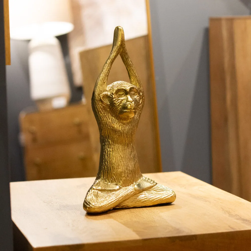 Gold Safari Monkey Namaste