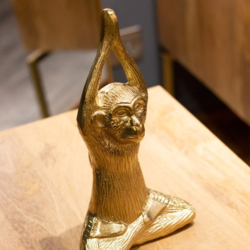 Gold Safari Monkey Namaste