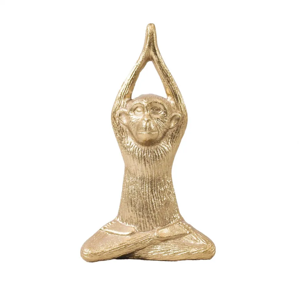 Gold Safari Monkey Namaste