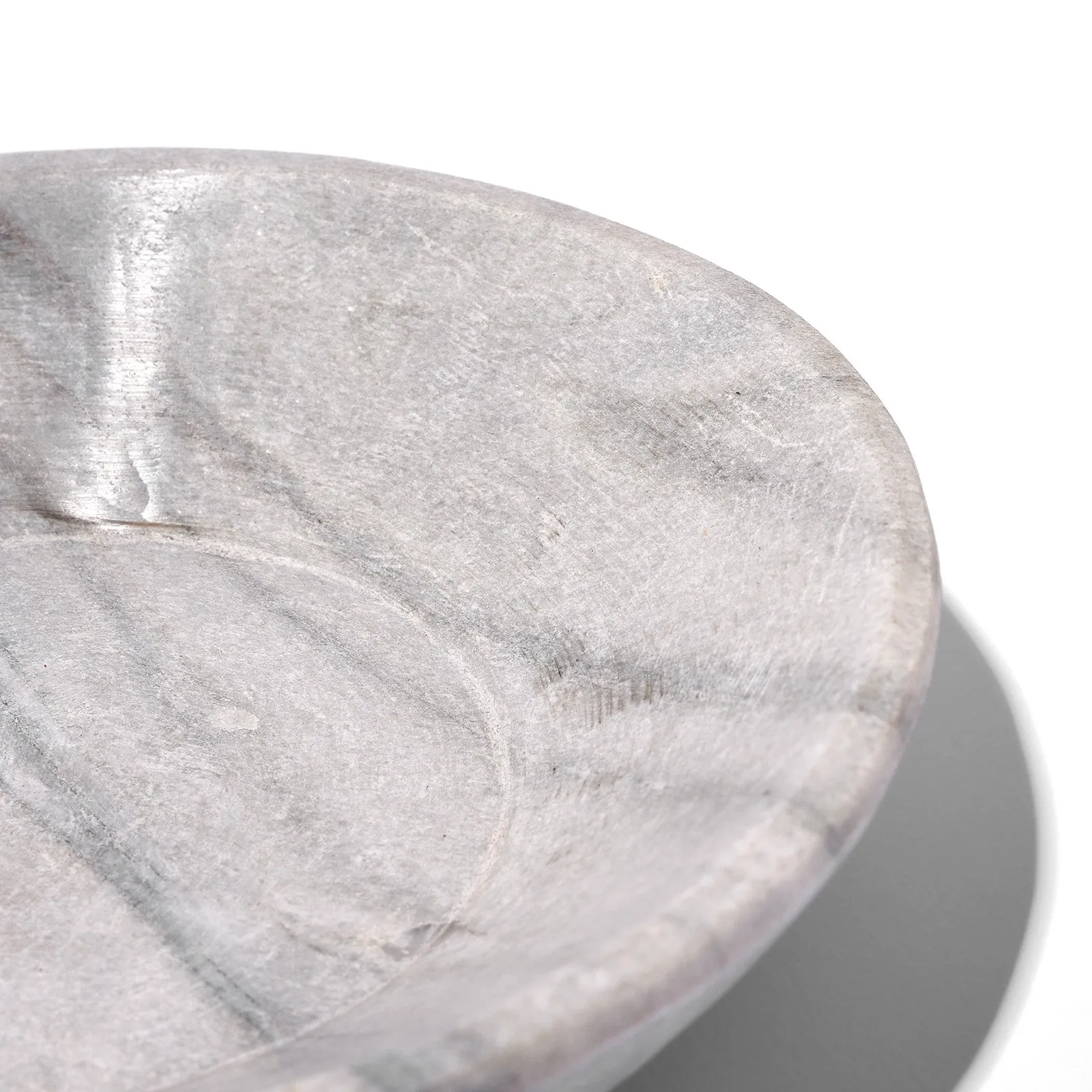 Hand Carved Indian Marble Bowl - 21cm
