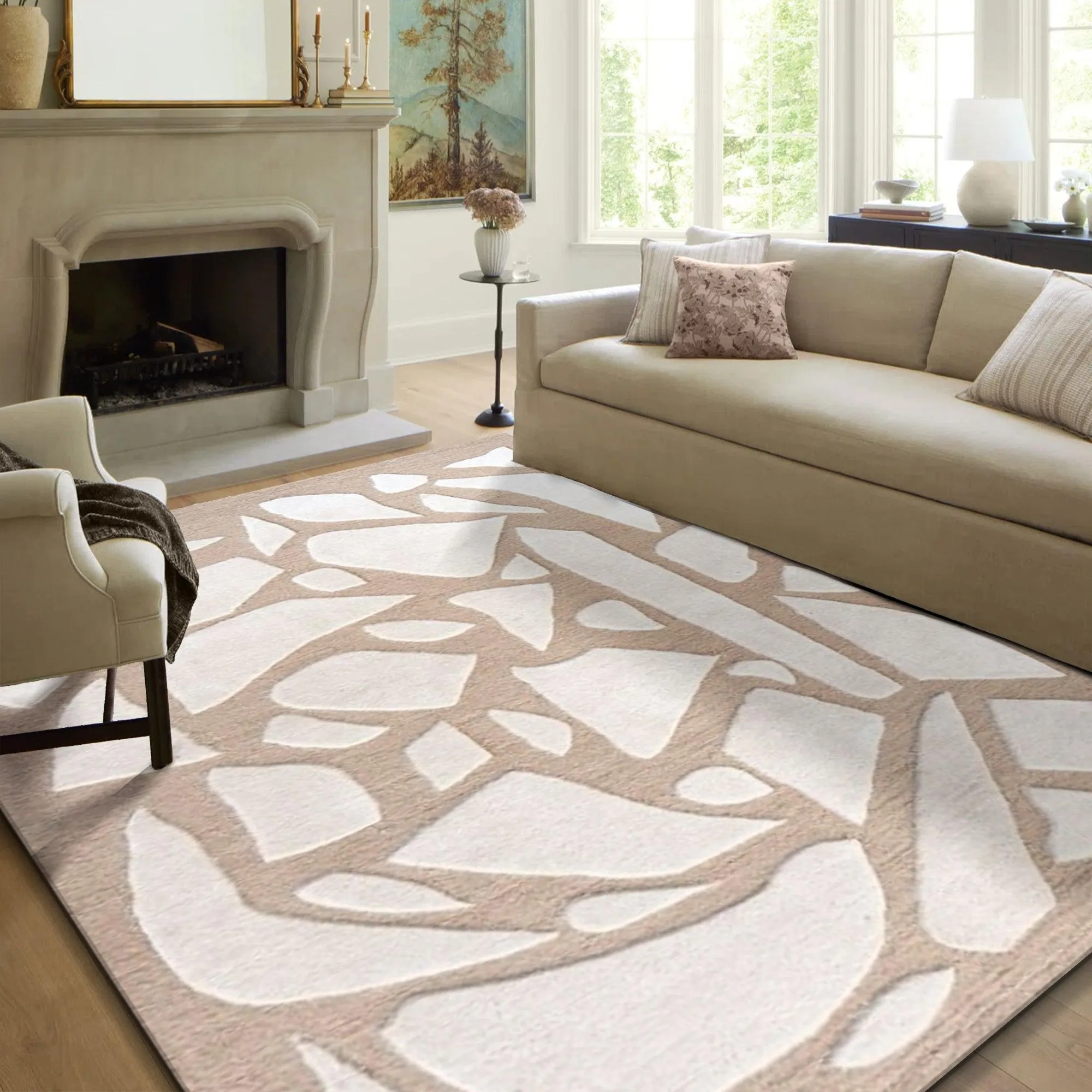 Hand Tufted Carpet Rug for Living Spaces | F-HT-001