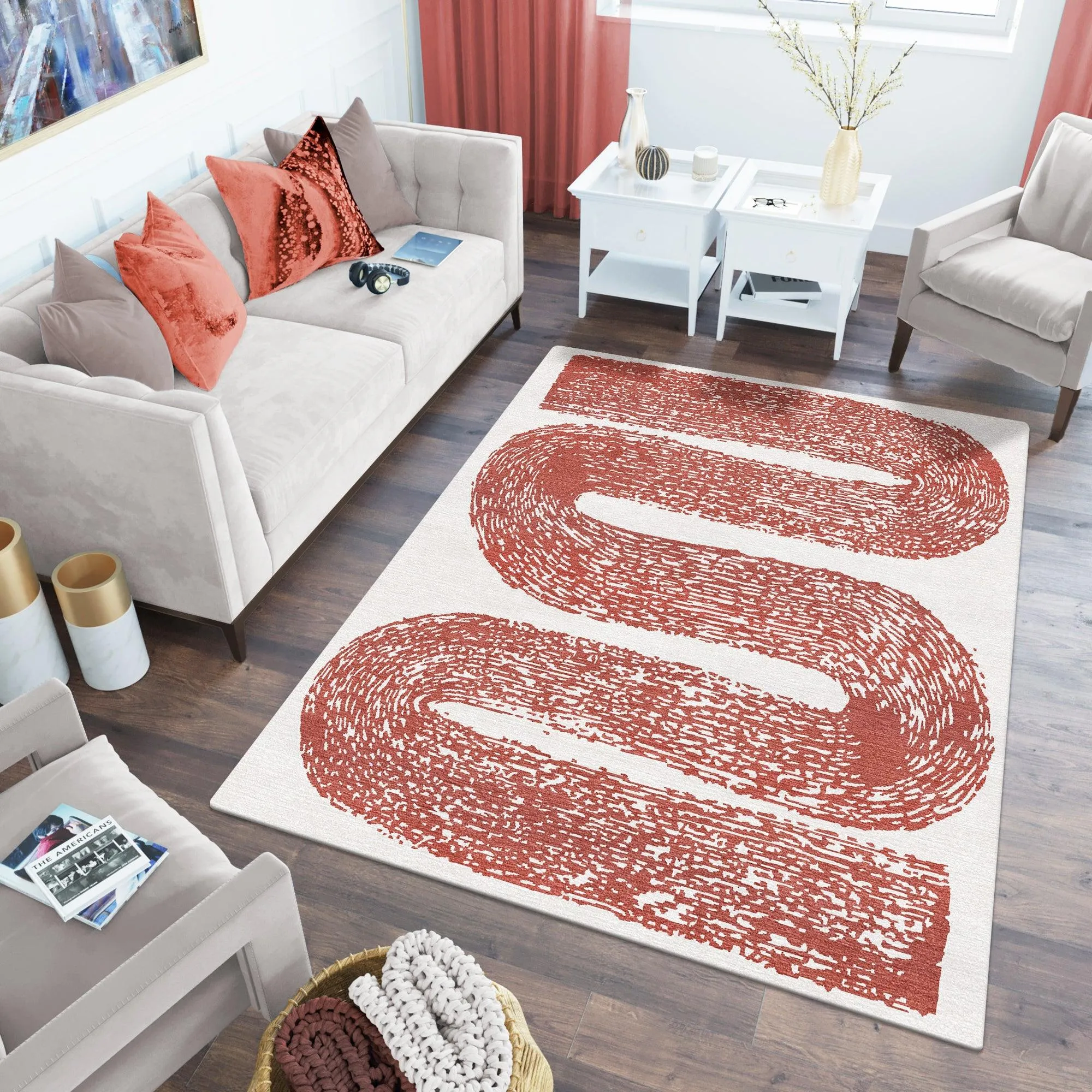 Hand Tufted Carpet Rug for Living Spaces | F-HT-040
