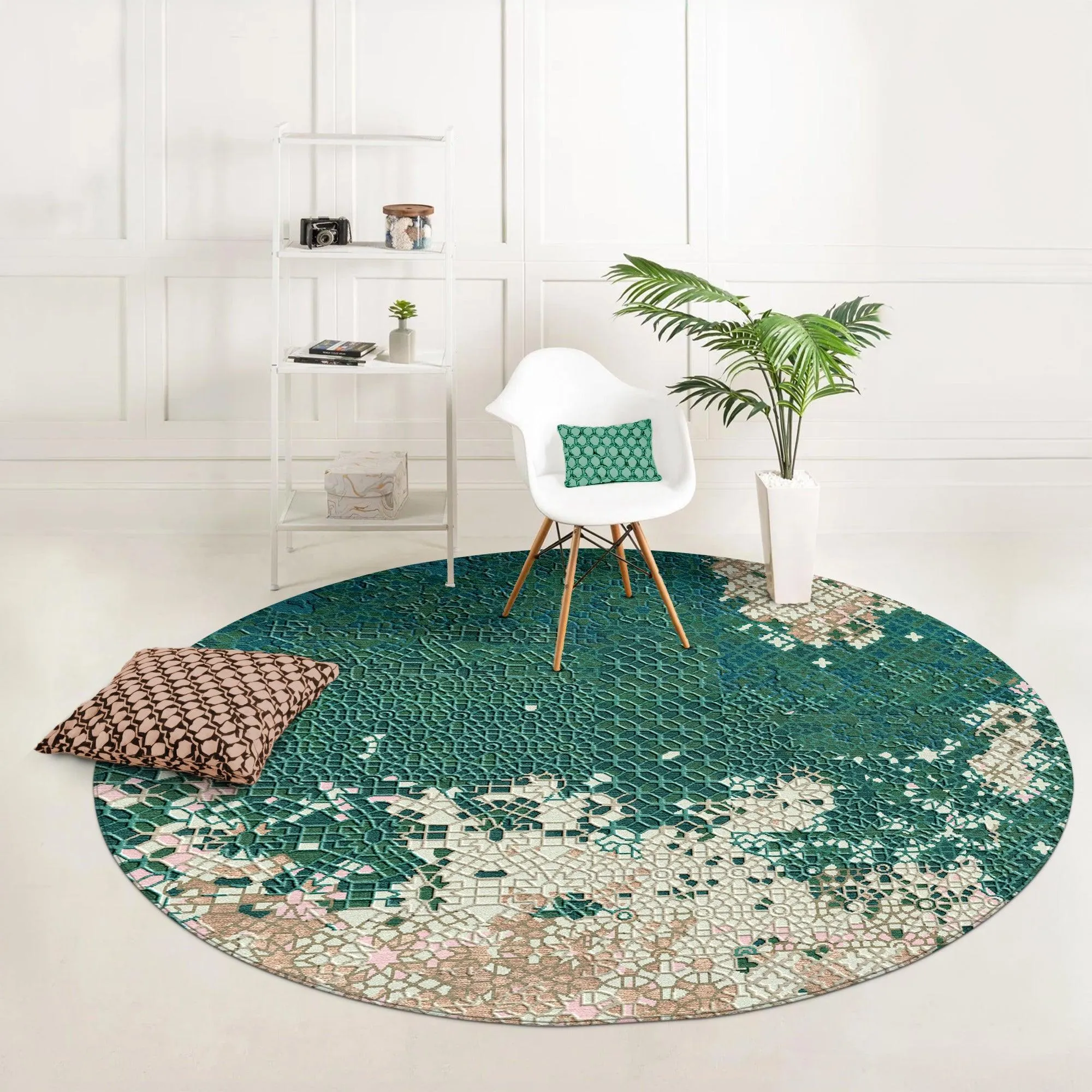 Hand Tufted Carpet Rug for Living Spaces | F-HT-044