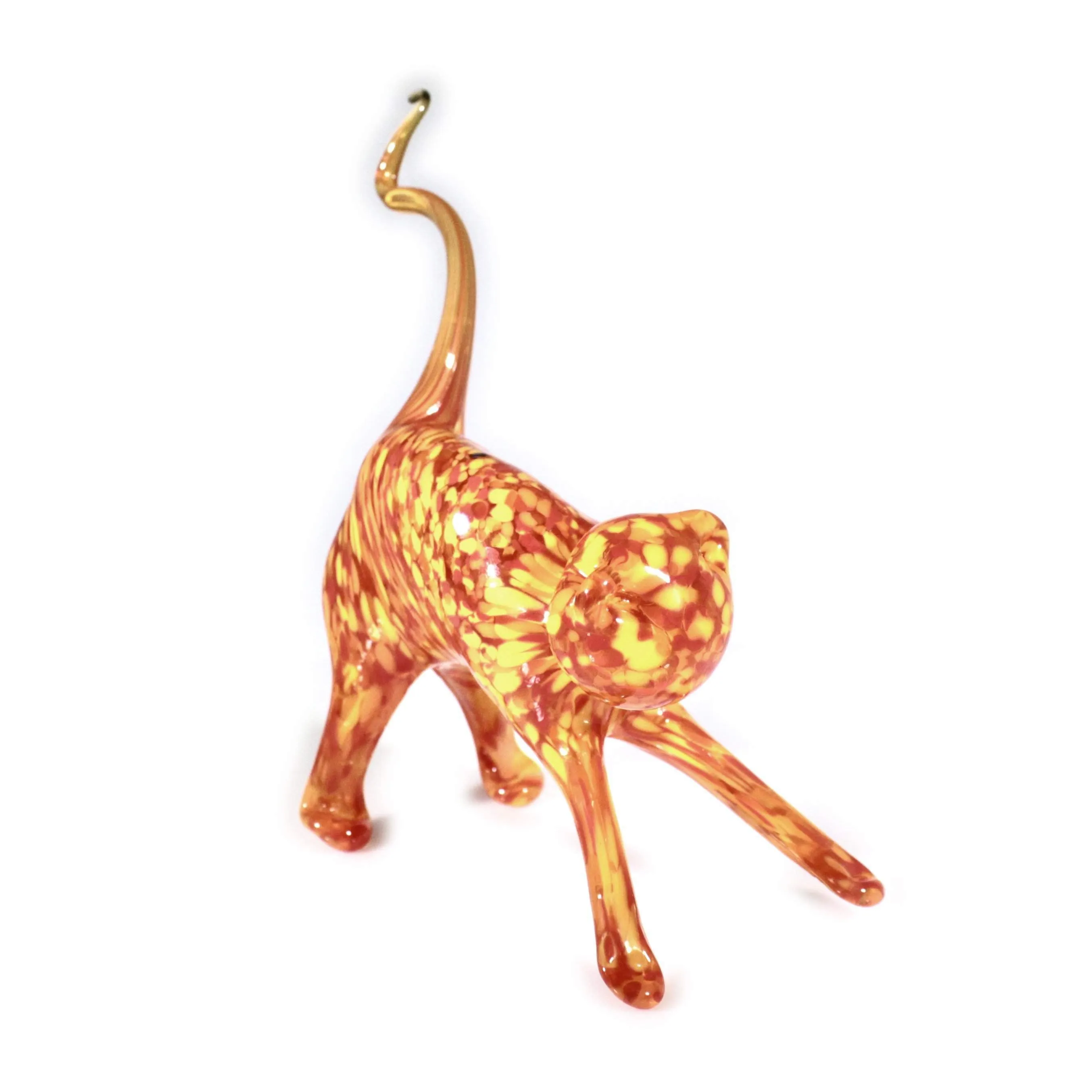 Handmade Glass Cat Figurine