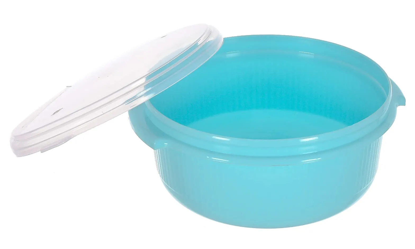 Heart Home Food Grade, Microwave & Freezer Safe Plastic Bowls, Food Storage Container Set with Lid, Set of 3 (3200ml, 1800ml, 1000ml) (Blue)-46KHH0146