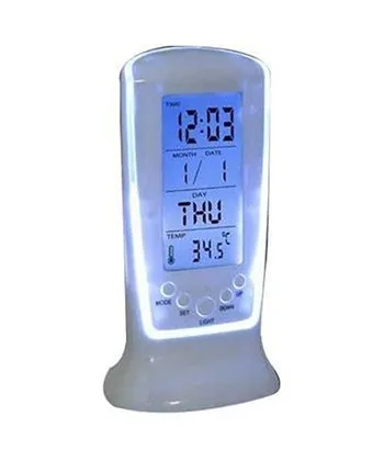 Hoshila172 Digital White Clock