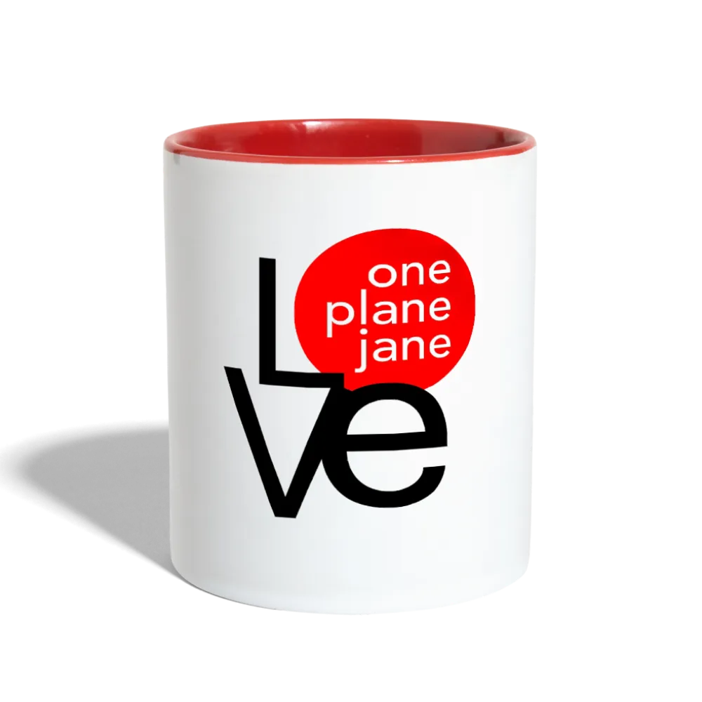I Love My Pilot - Contrast Coffee Mug - Red