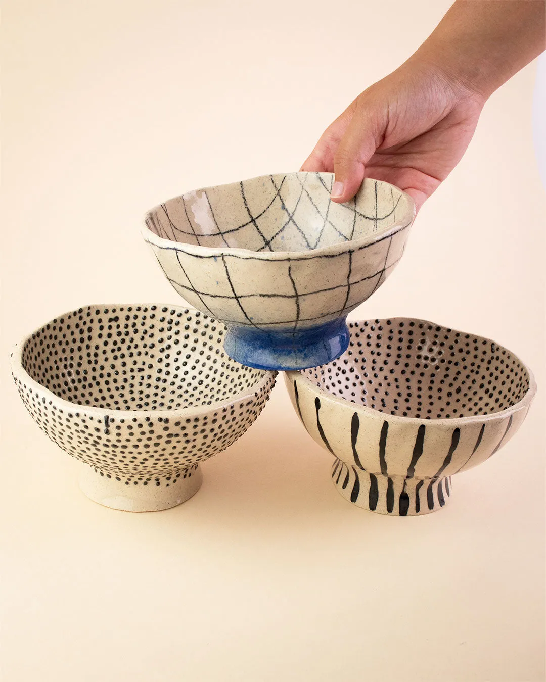 Irregular bowls MIX - Set of 3 (-15%)