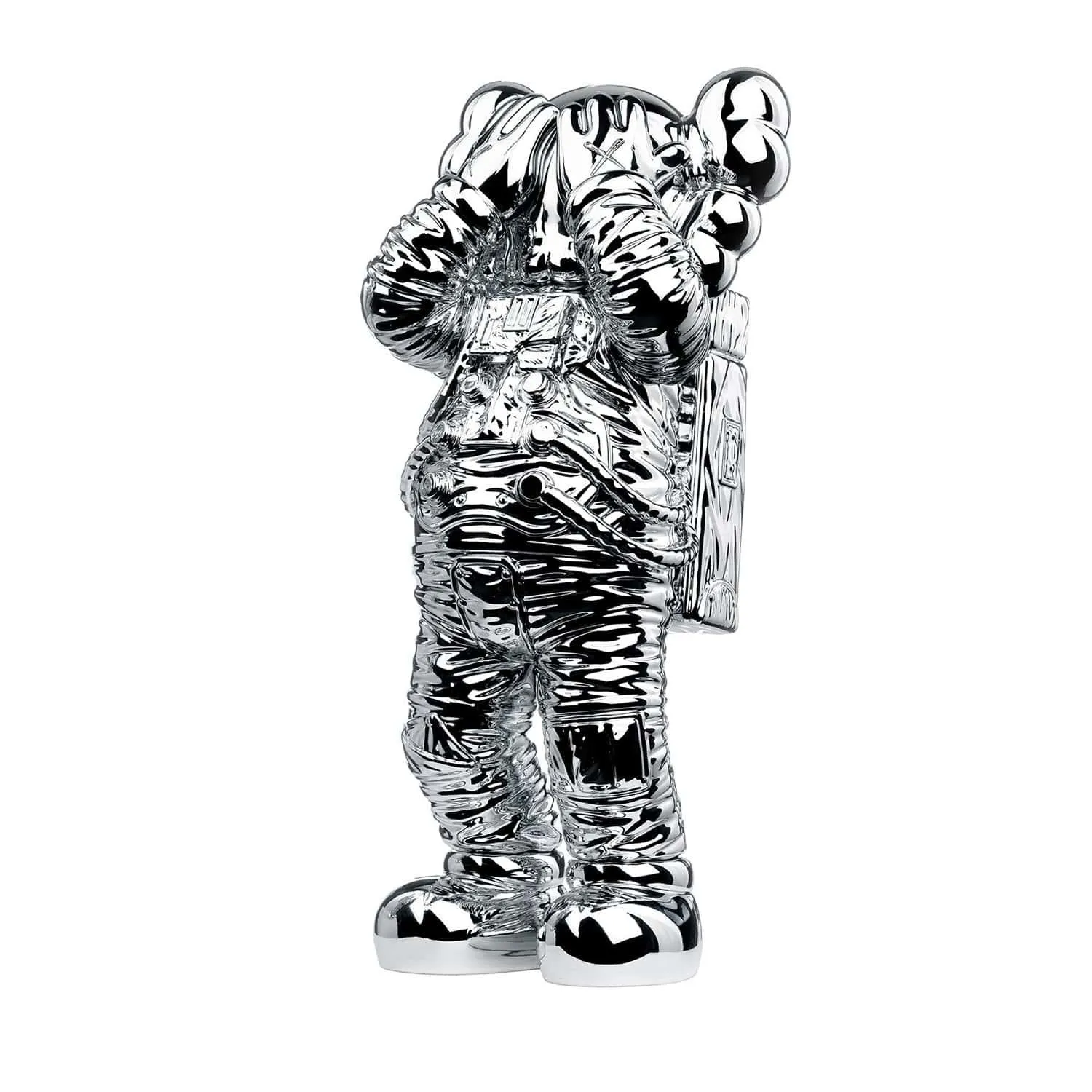 Kaws Holiday Space figurine, silver