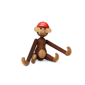 Kay Bojesen Monkey with Cap x DBU 2024, Mini, Teak/Limba