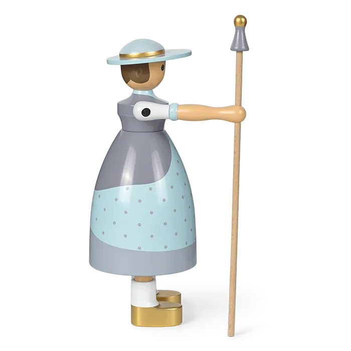 Kay Bojesen Shepherdess, Light Blue, H: 7.9"