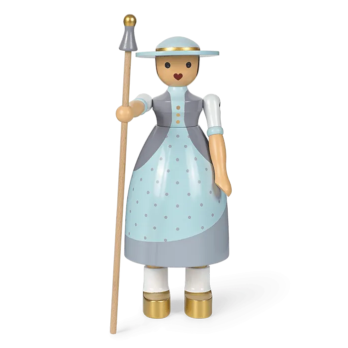 Kay Bojesen Shepherdess, Light Blue, H: 7.9"