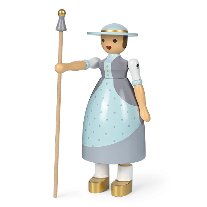 Kay Bojesen Shepherdess, Light Blue, H: 7.9"