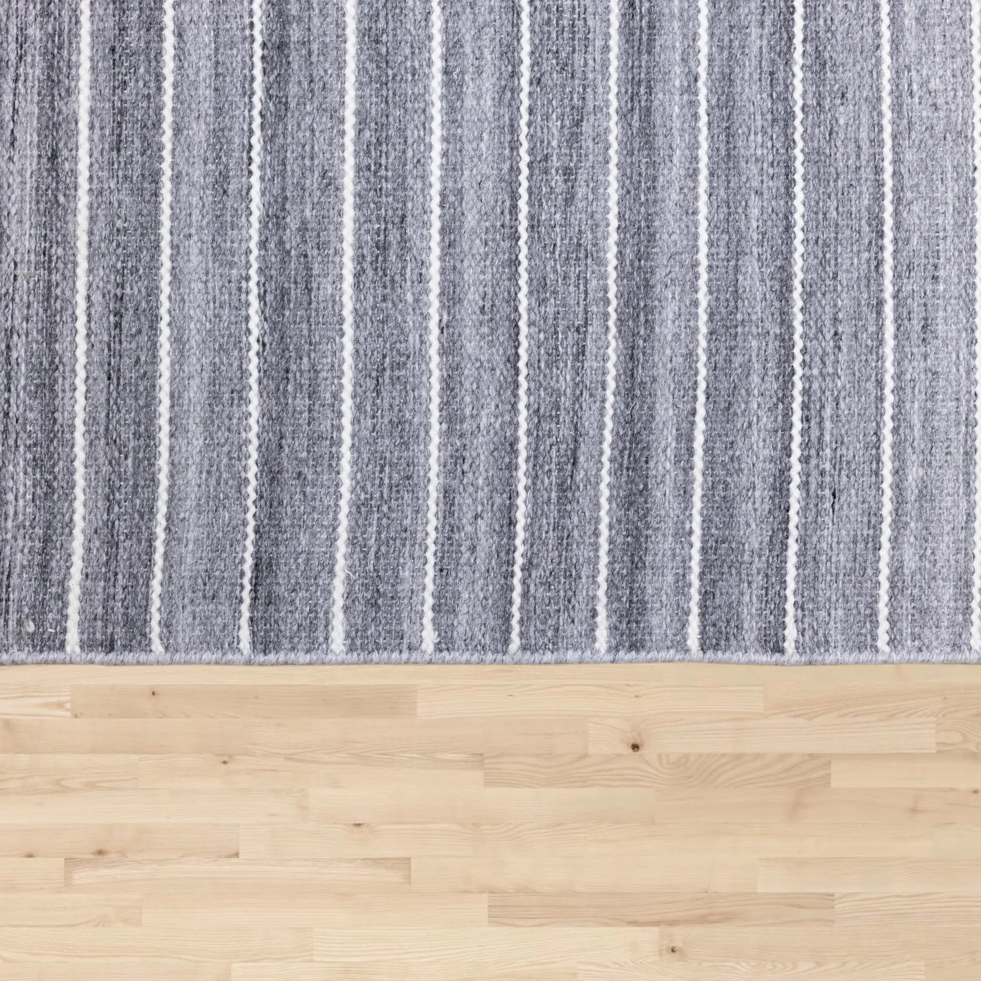 KYRA Grey White, Line Pattern Rug