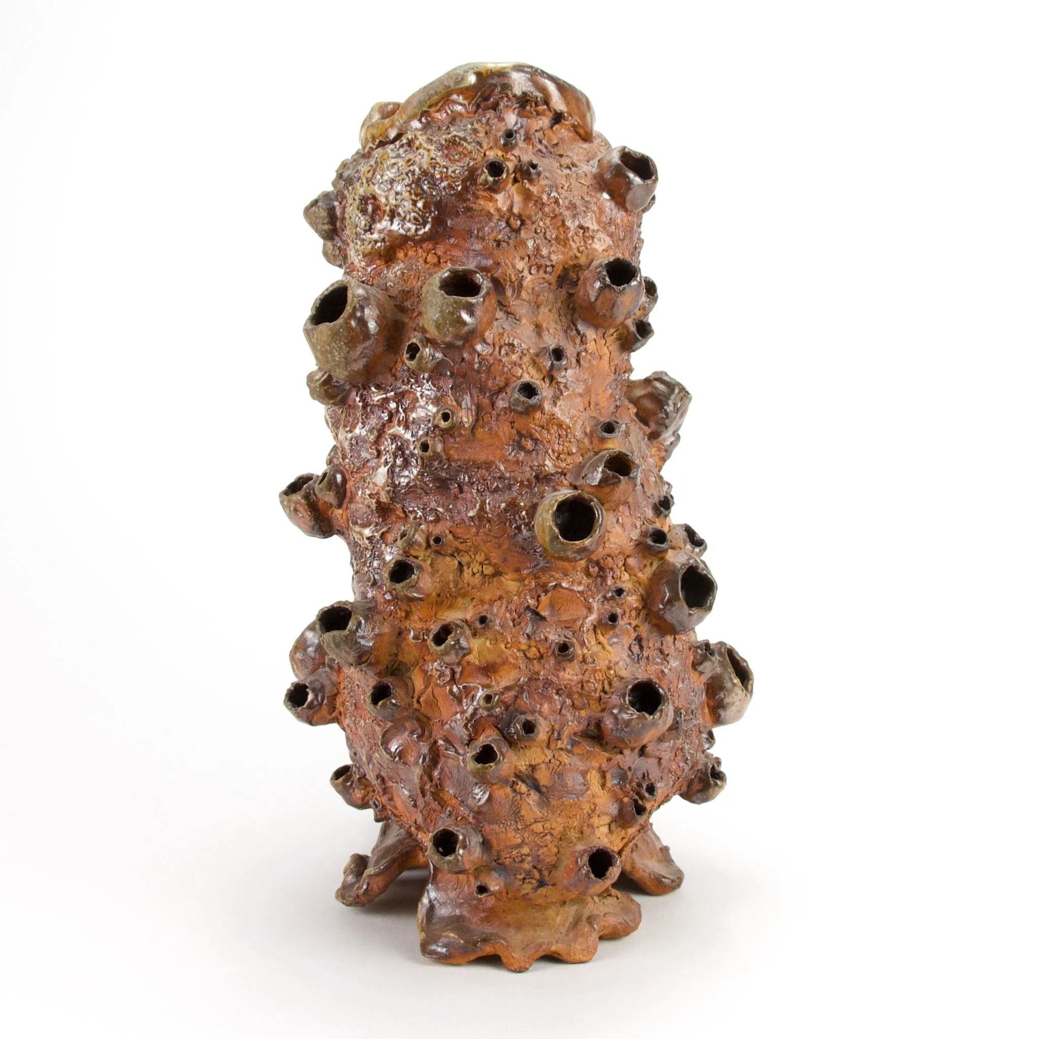 Large Barnacle Sculpture/ Vase - Wood Fired
