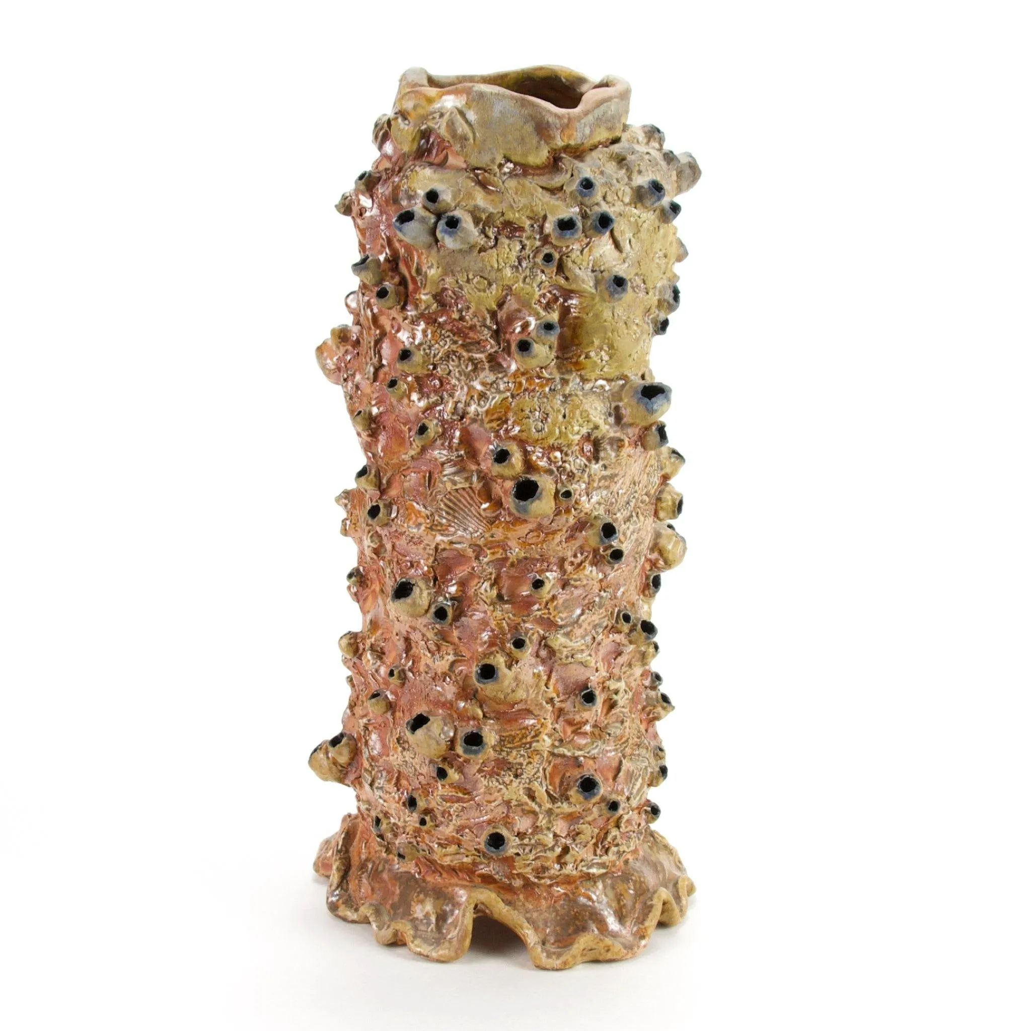 Large Barnacle Sculpture/ Vase - Wood Fired