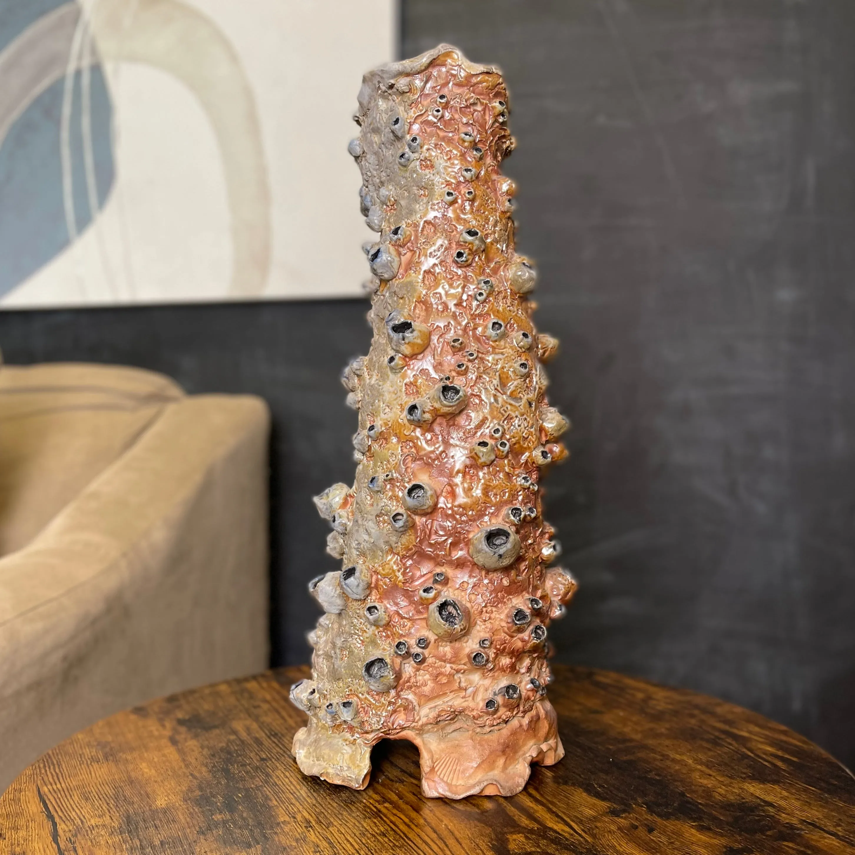 Large Barnacle Sculpture/ Vase - Wood Fired