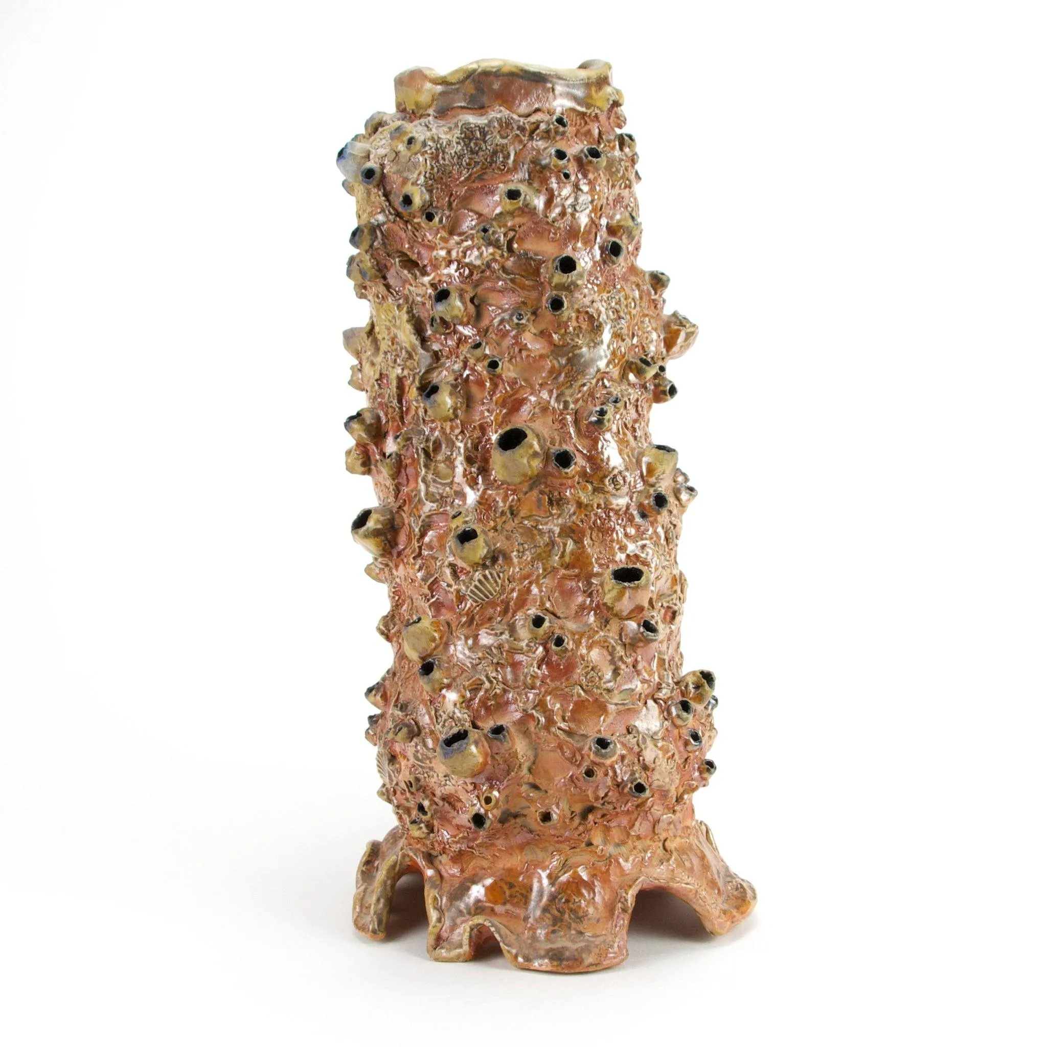Large Barnacle Sculpture/ Vase - Wood Fired