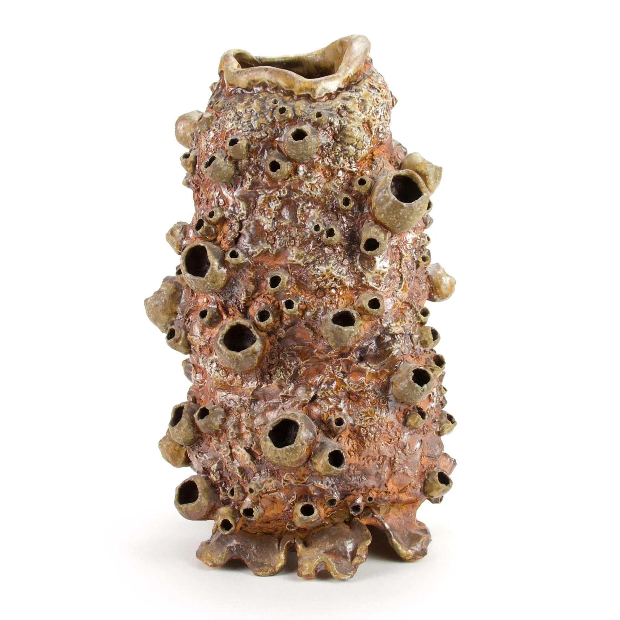 Large Barnacle Sculpture/ Vase - Wood Fired