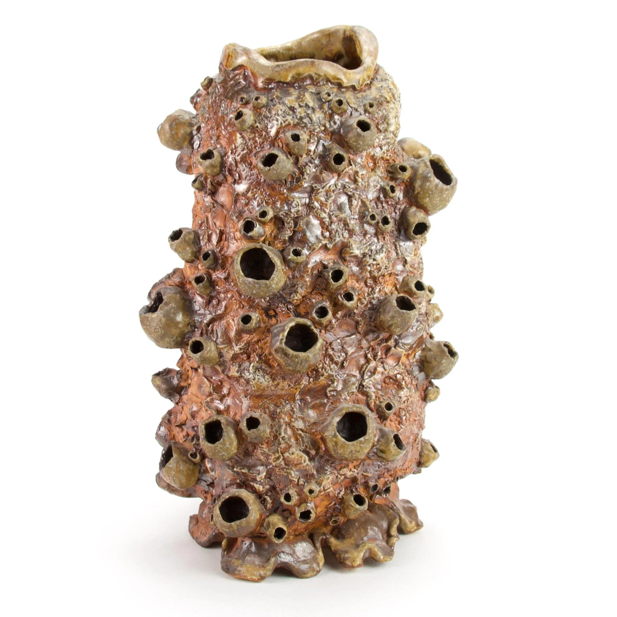 Large Barnacle Sculpture/ Vase - Wood Fired