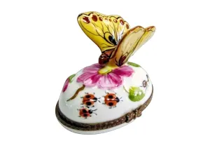 LARGE Butterfly w ladybugs