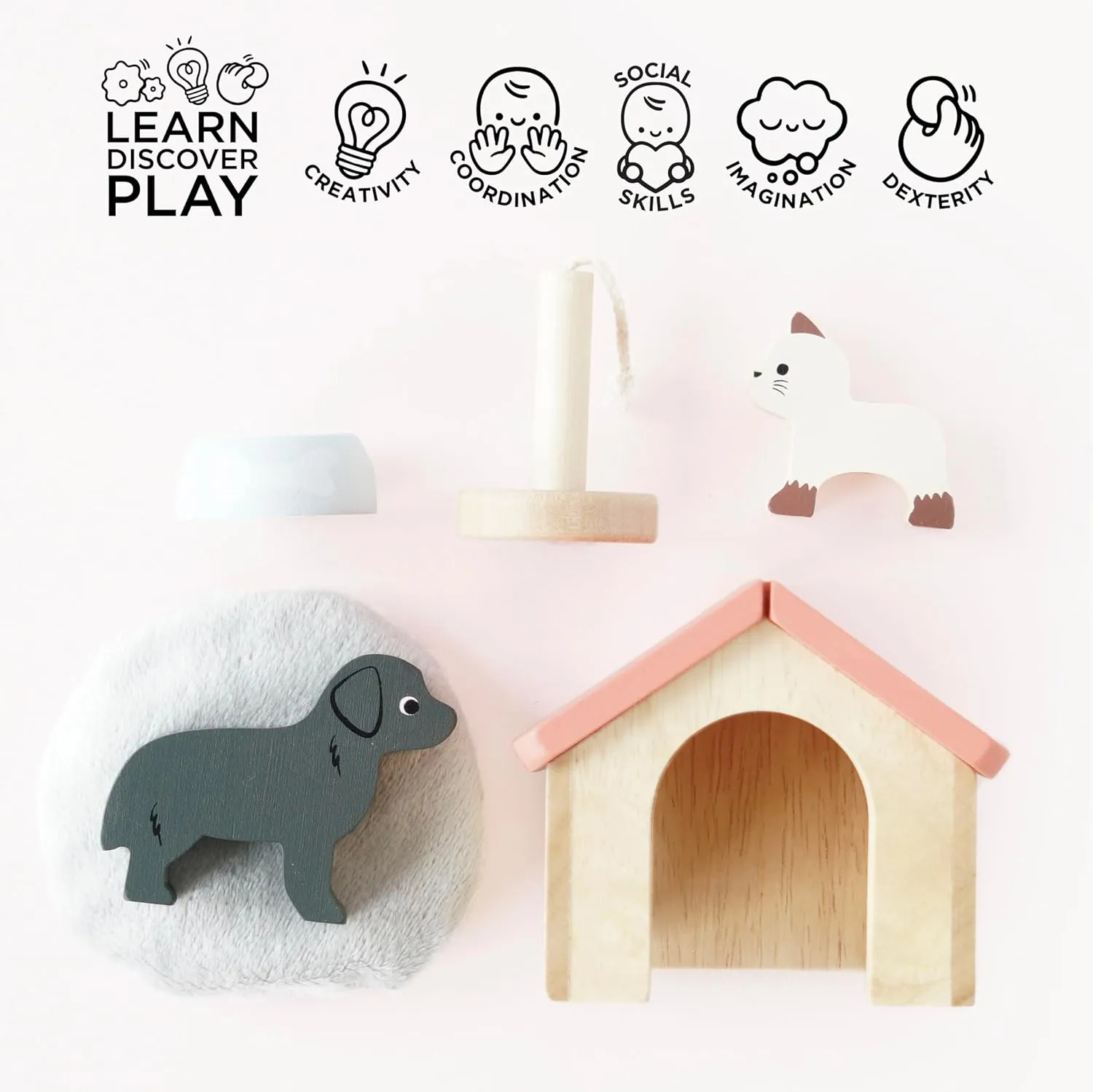 Le Toy Van Dollhouse Furniture & Accessories, Pet Set Junior